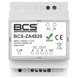 BCS-ZA4820 BCS Line zasilacz 48V 2A obudowa DIN 96W