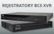 Dwa rejestratory BCS XVR koloru czarnego.